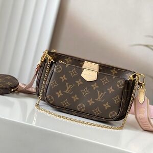 🔥Louis Vuitton Light Pink Multi Pochette